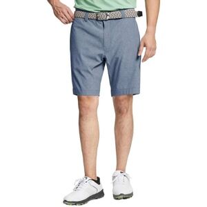 M MAELREG Men Heather Flat Front Performance‎ Golf Shorts UPF 30+ Size 36